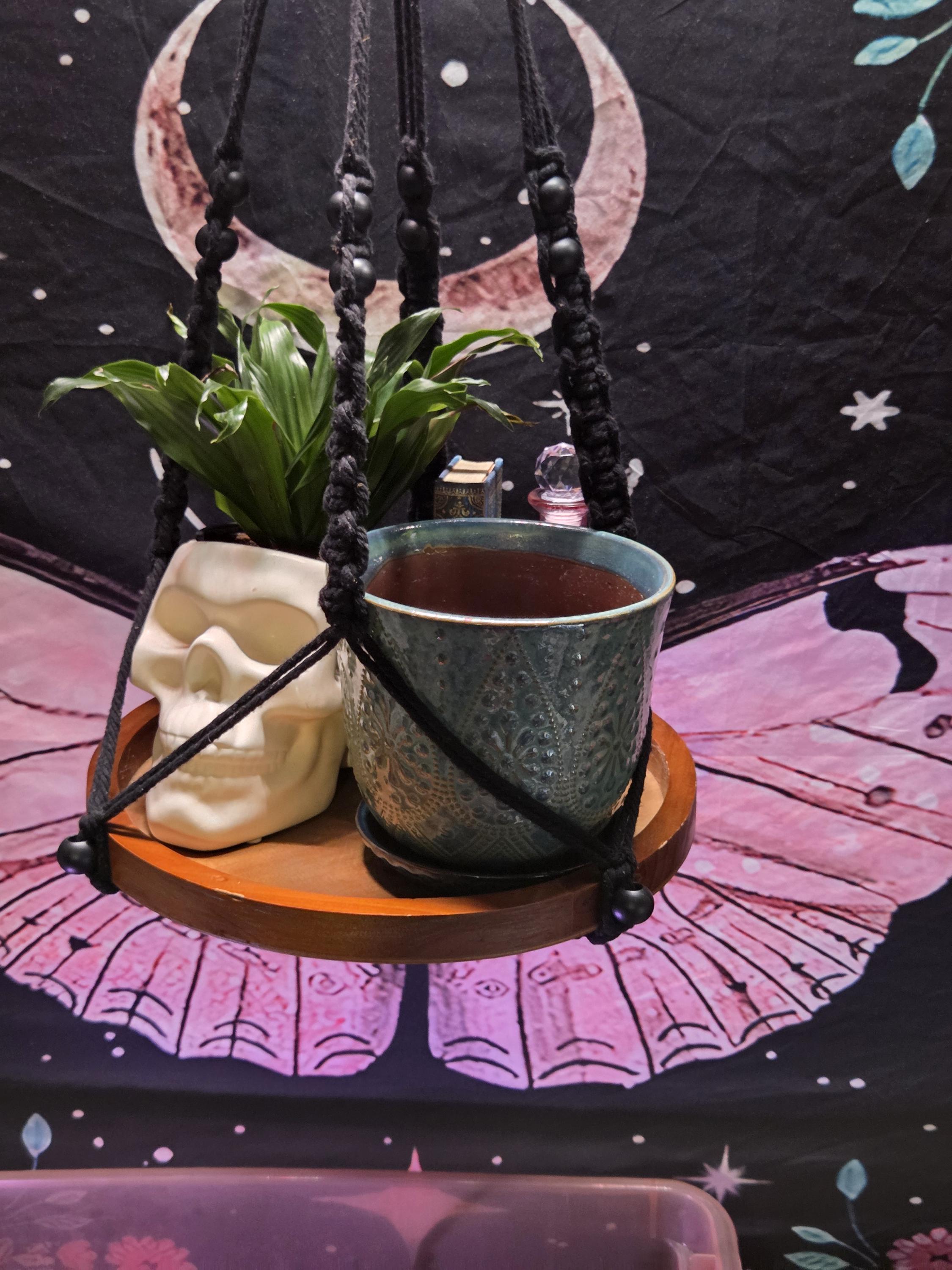 Teal 6 inch Ceramic Plant Pot and Plate