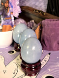 Angelite Celestite Crystal Egg
