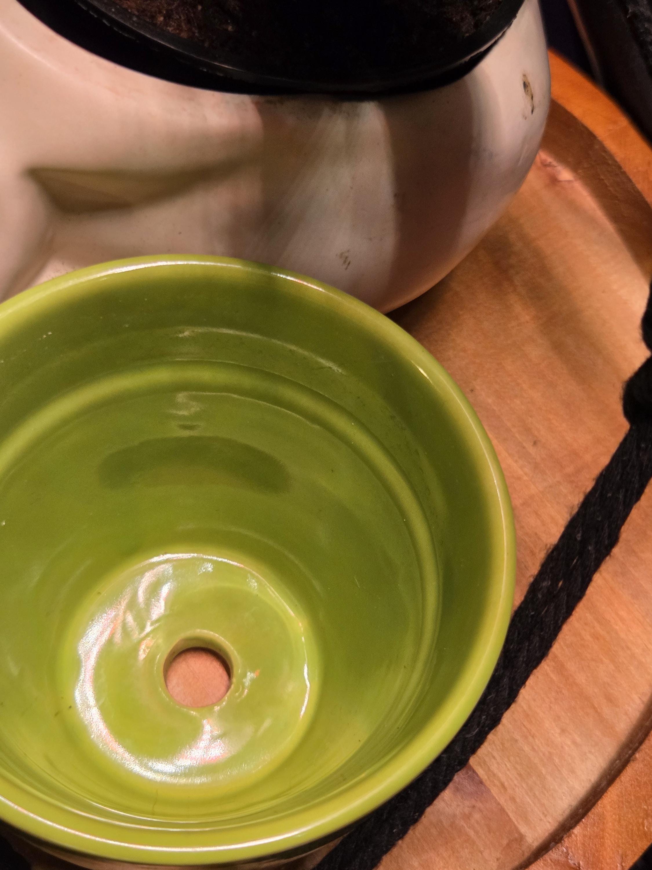 Green Ceramic 4 inch Pot