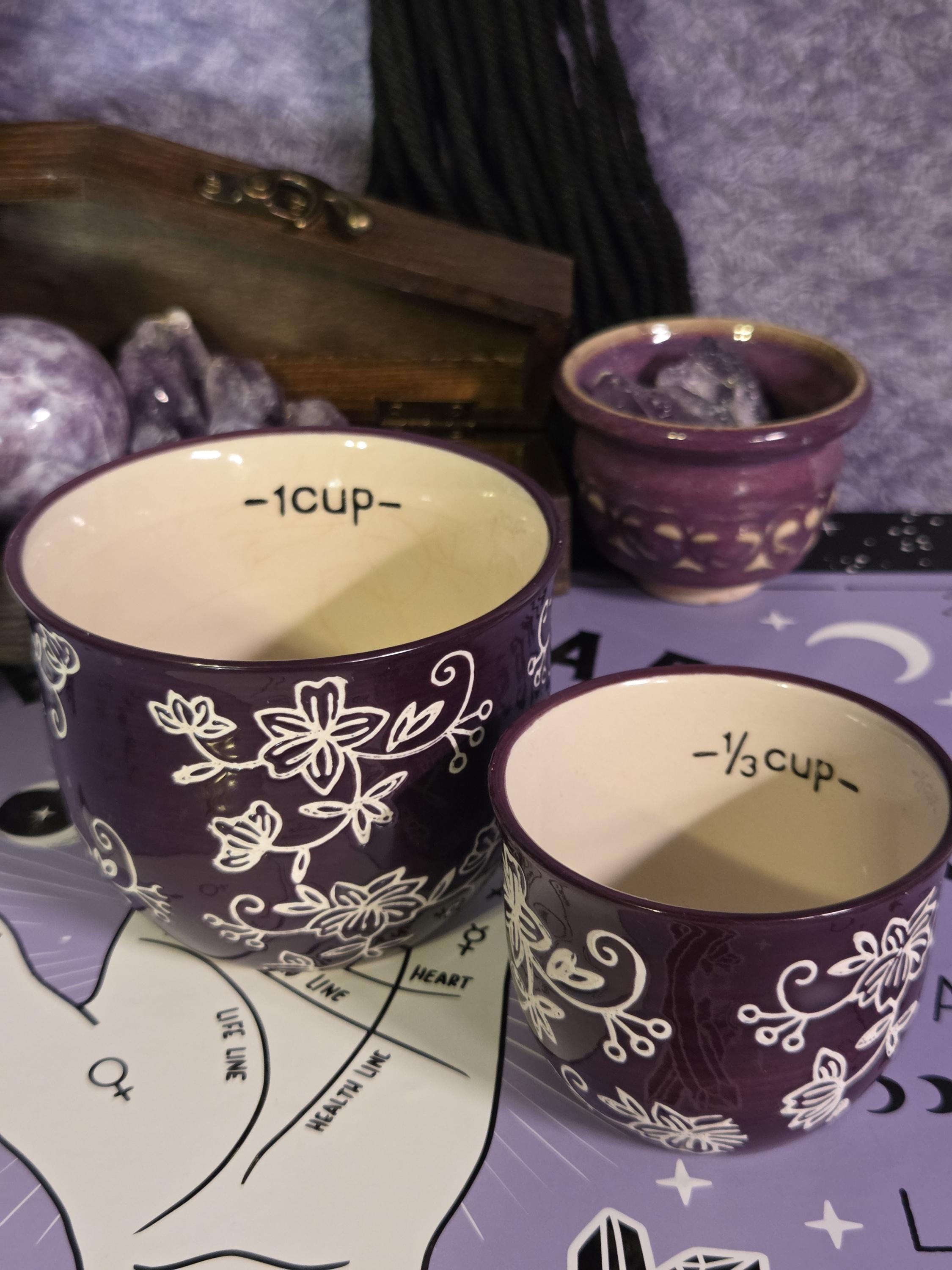 Set of Two Upcycled Purple Planter Pots