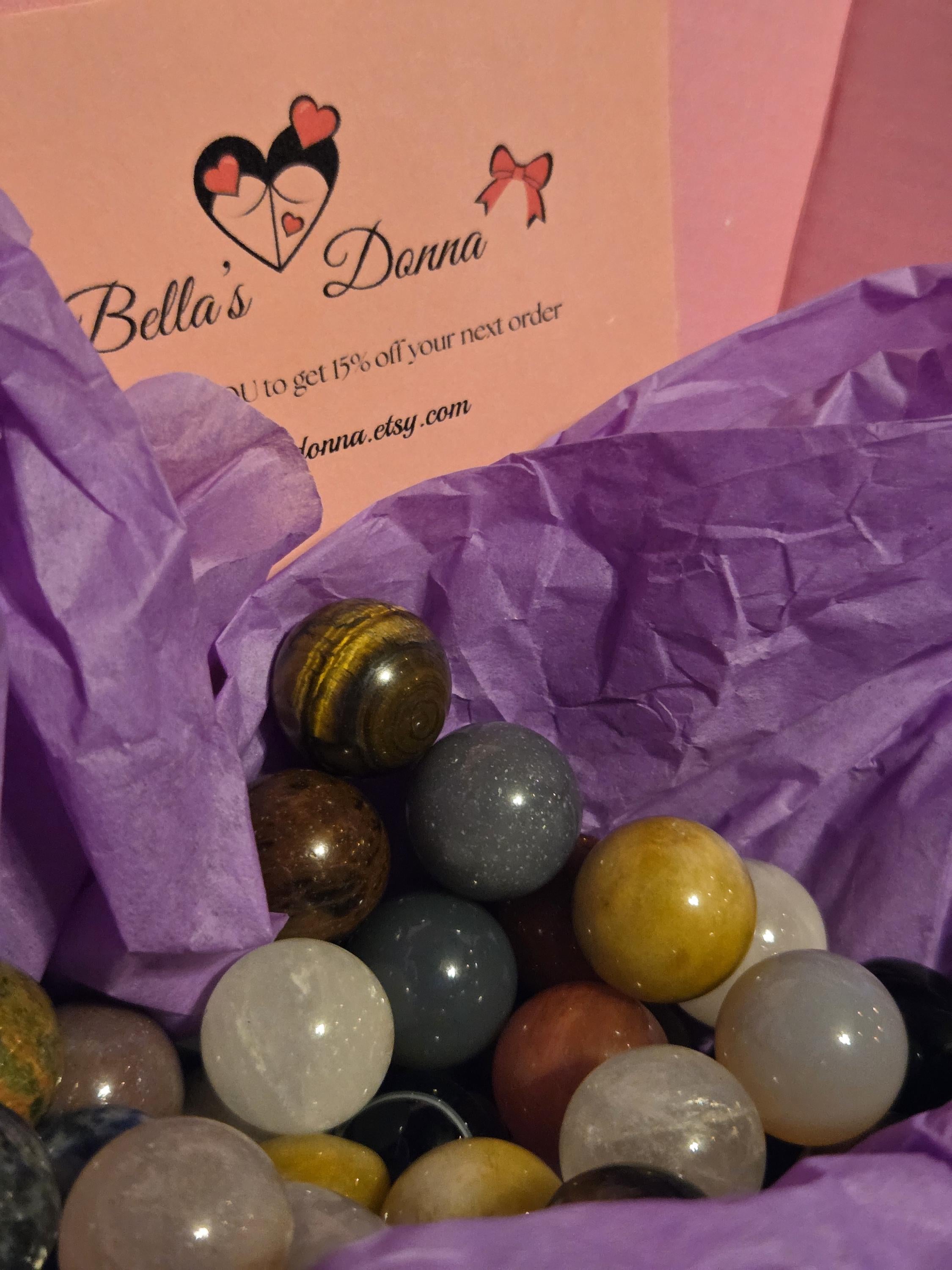 Mini Crystal Spheres and Eggs Mystery Bag