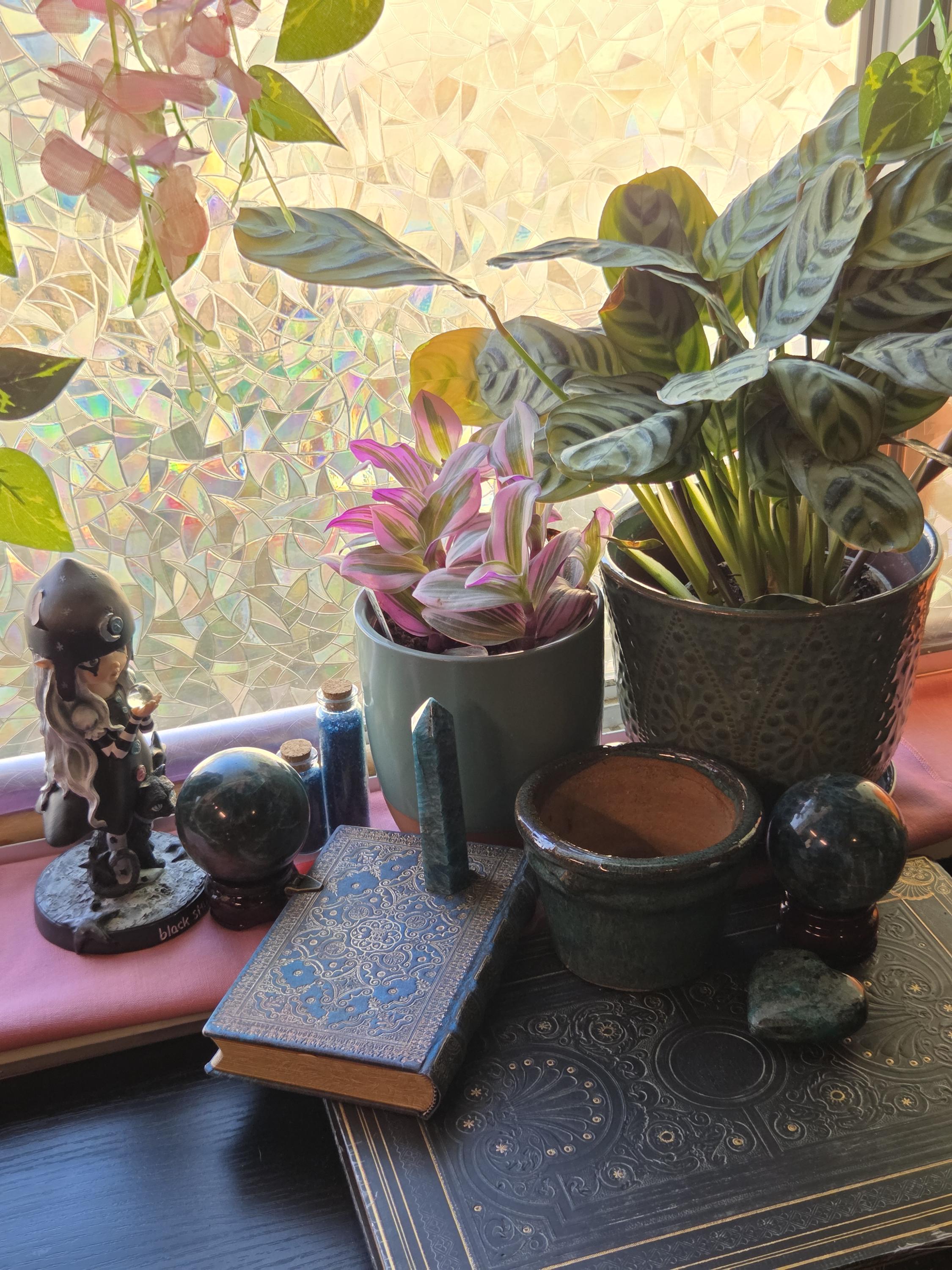 Blue 4 inch Clay Plant Pot