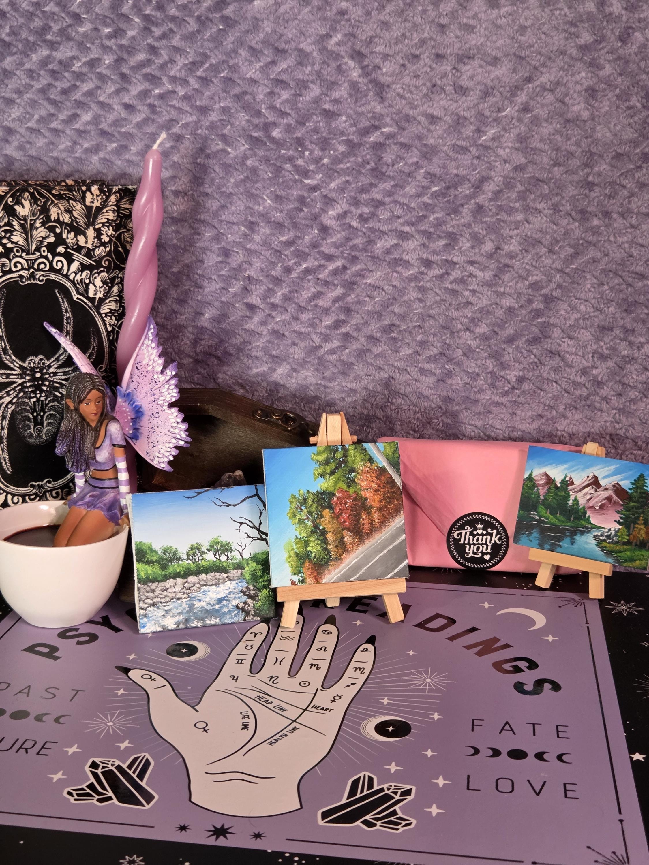 Mini Canvas and Easel Stand 3 inch for painting and art