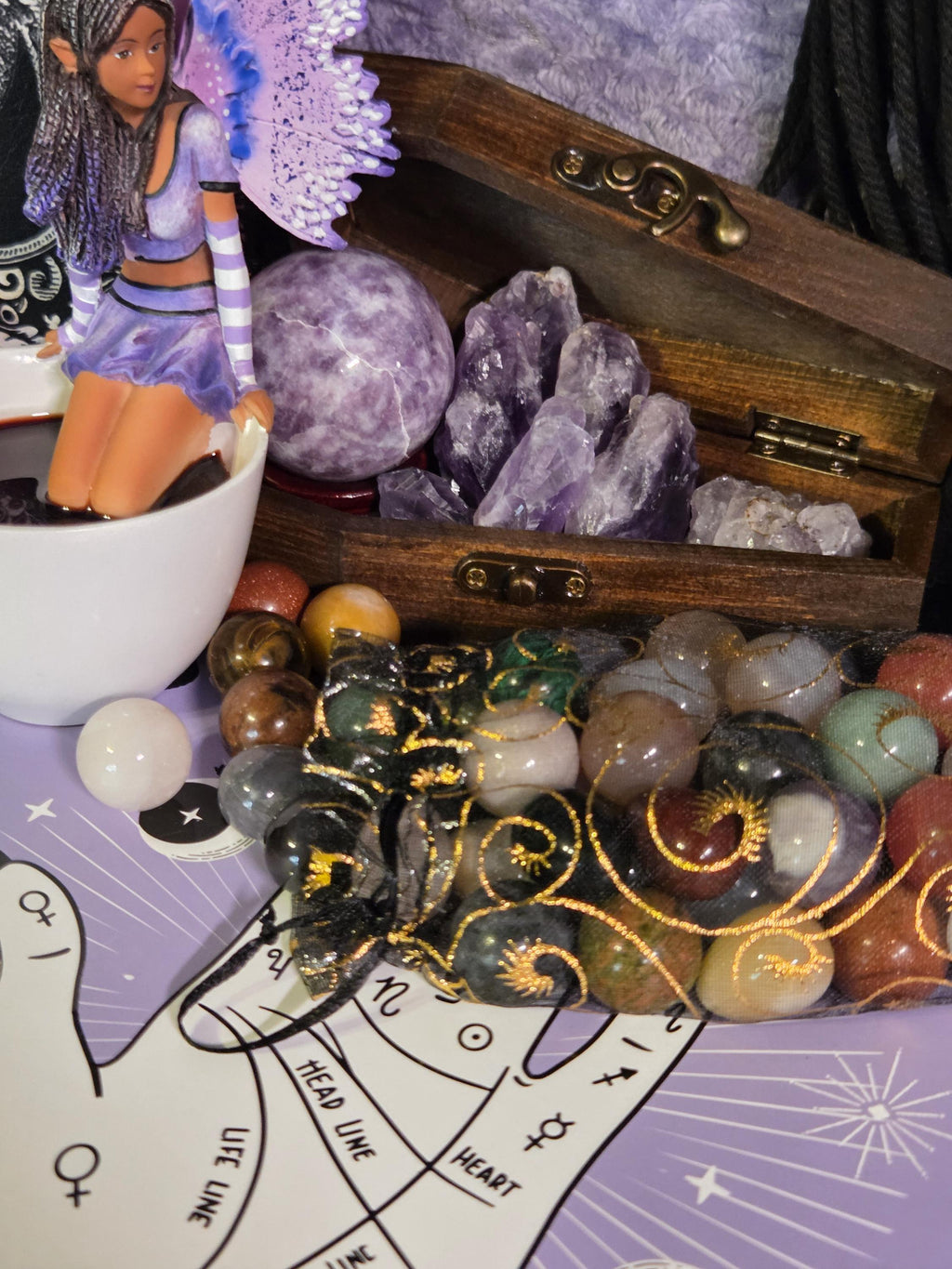 Mini Crystal Spheres and Eggs Mystery Bag