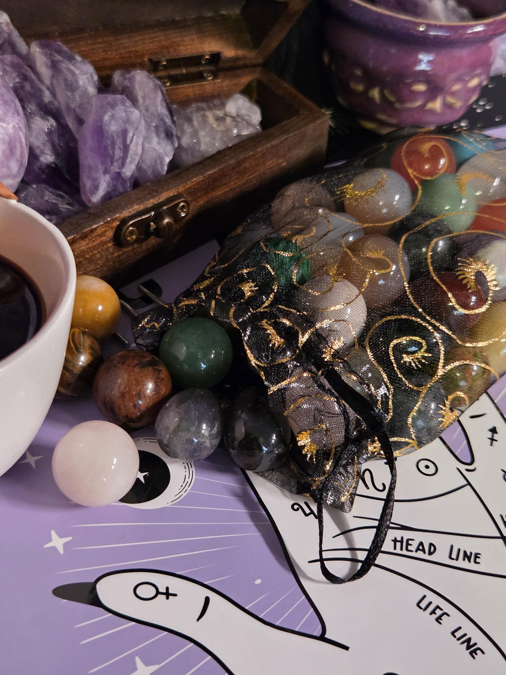 Mini Crystal Spheres and Eggs Mystery Bag