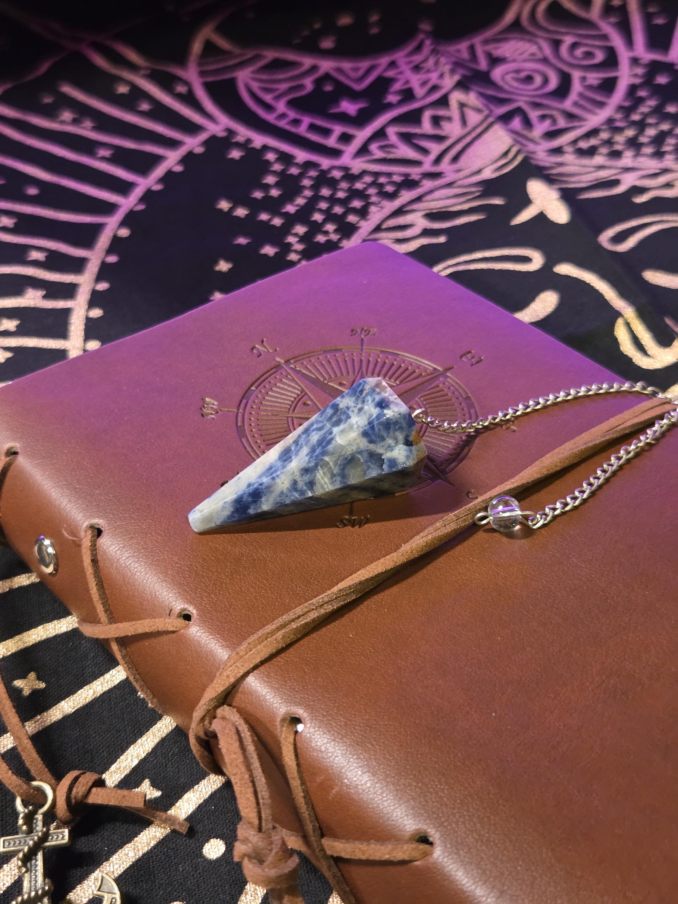 Sodalite Crystal Pendulum