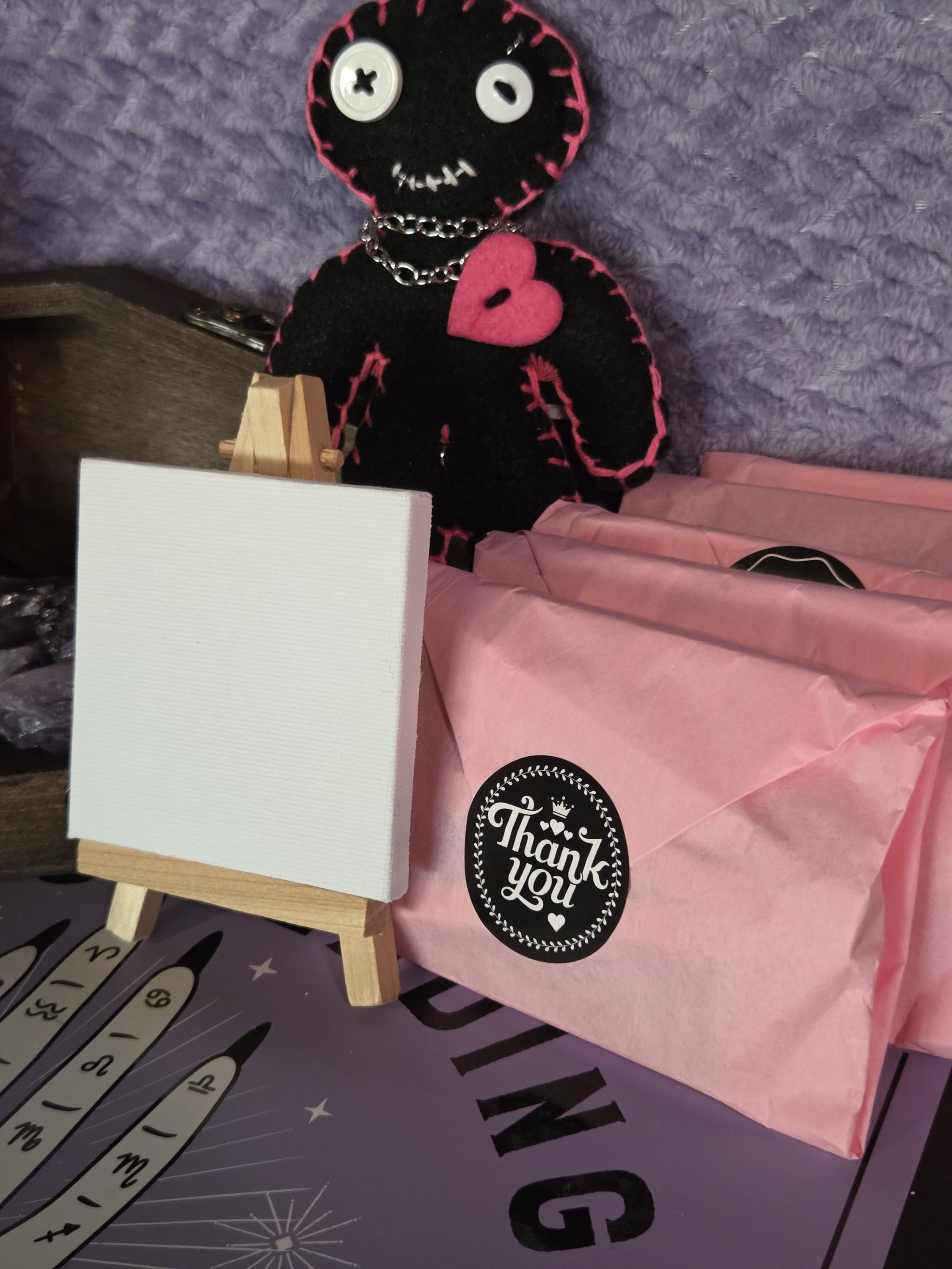 Mini Canvas and Easel Stand 3 inch for painting and art