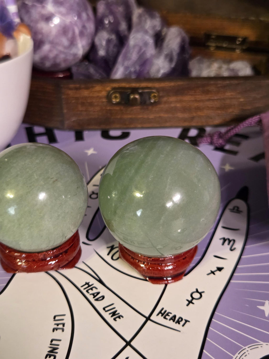 Green Aventurine Crystal Sphere with stand