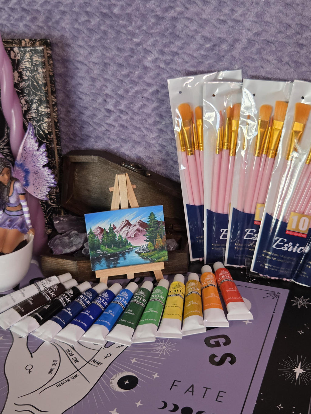 Set of 10 Paint Brushes