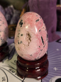 Large Rhodonite Crystal Egg