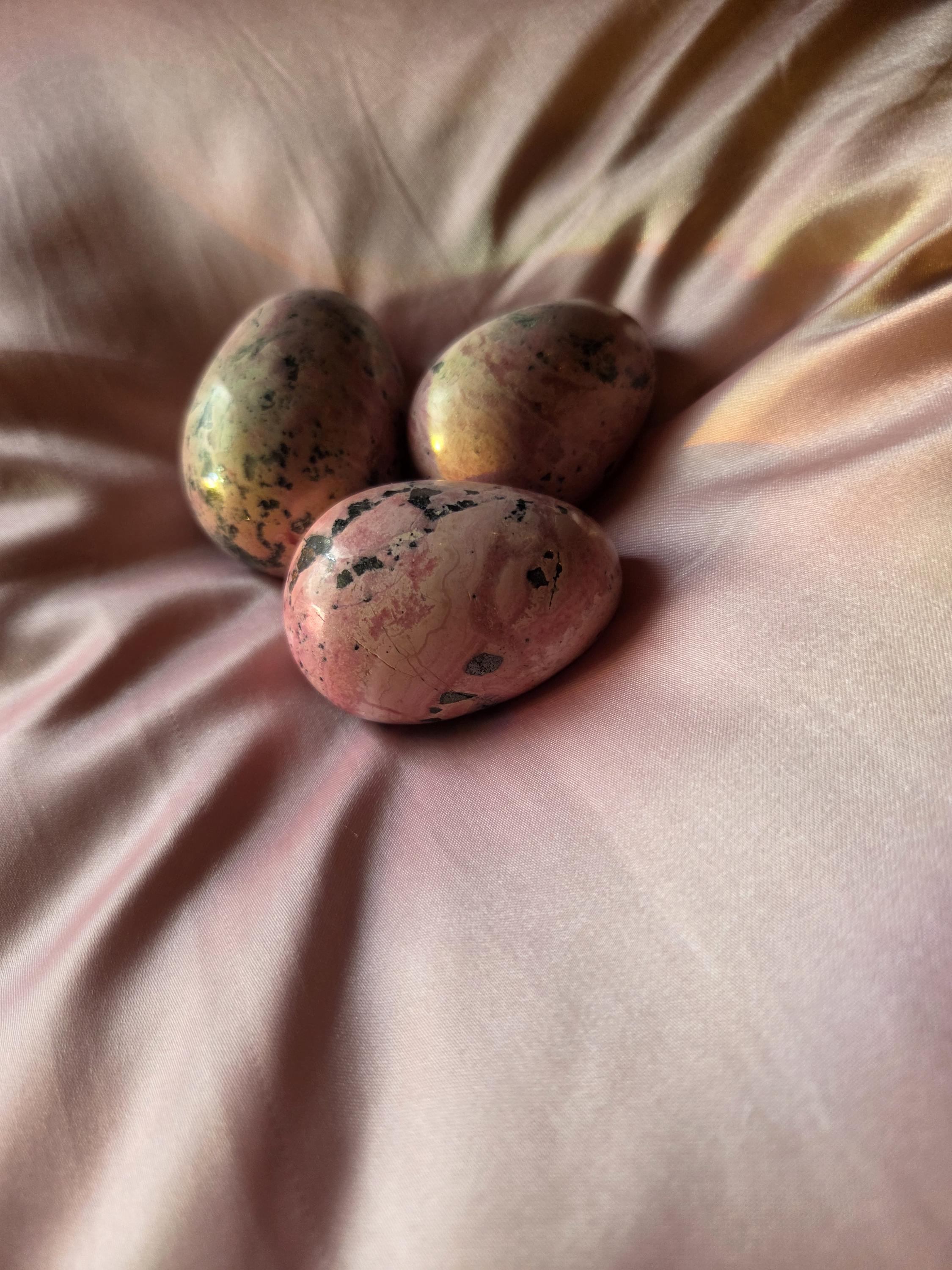 Large Rhodonite Crystal Egg