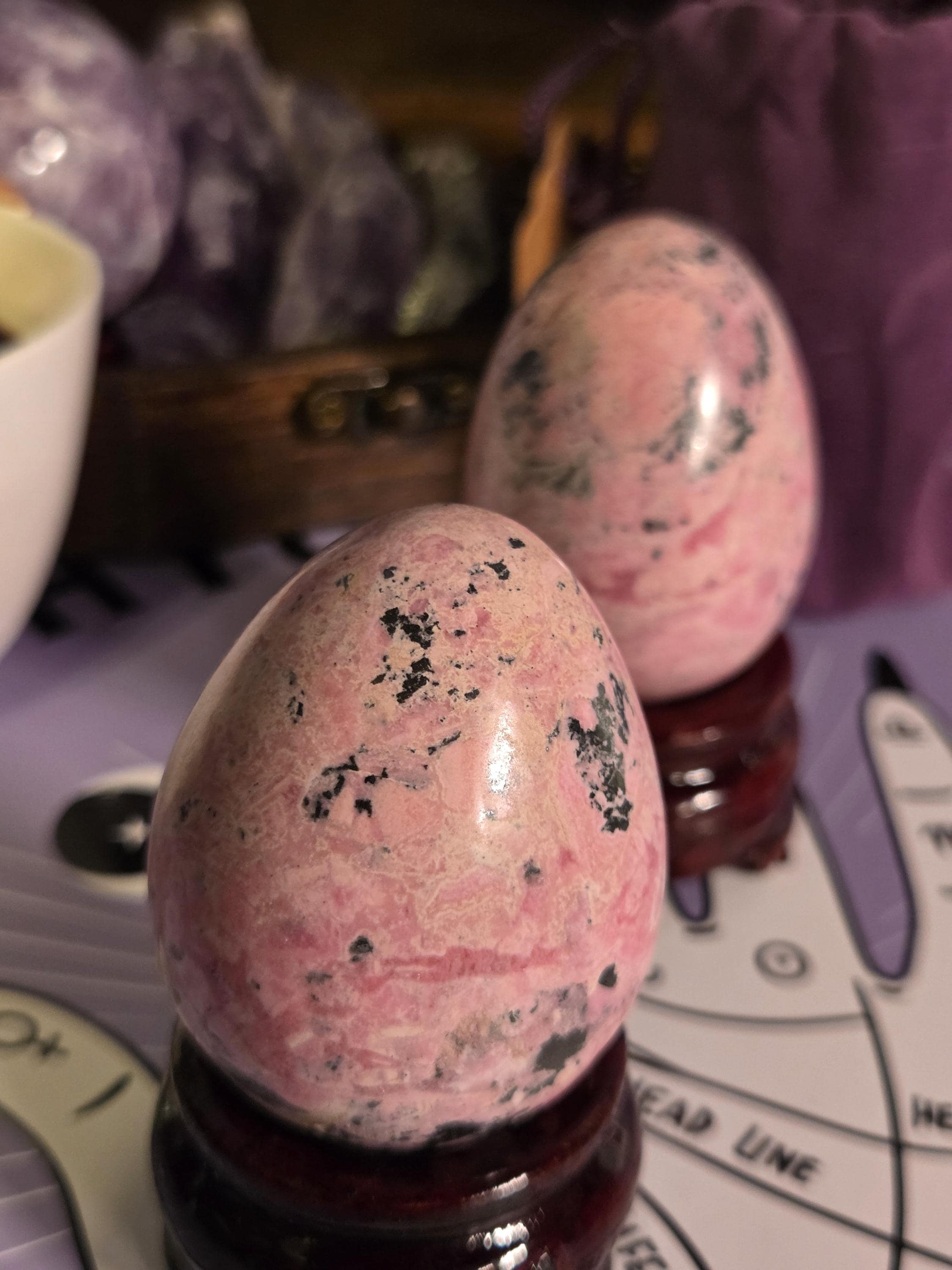 Rhodonite Crystal Egg
