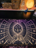 Celestial Sun and Moon Tapestry Altar Cloth