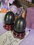Black Agate Crystal Egg
